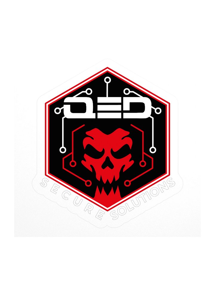 QED Red Skull Sticker product image (1)