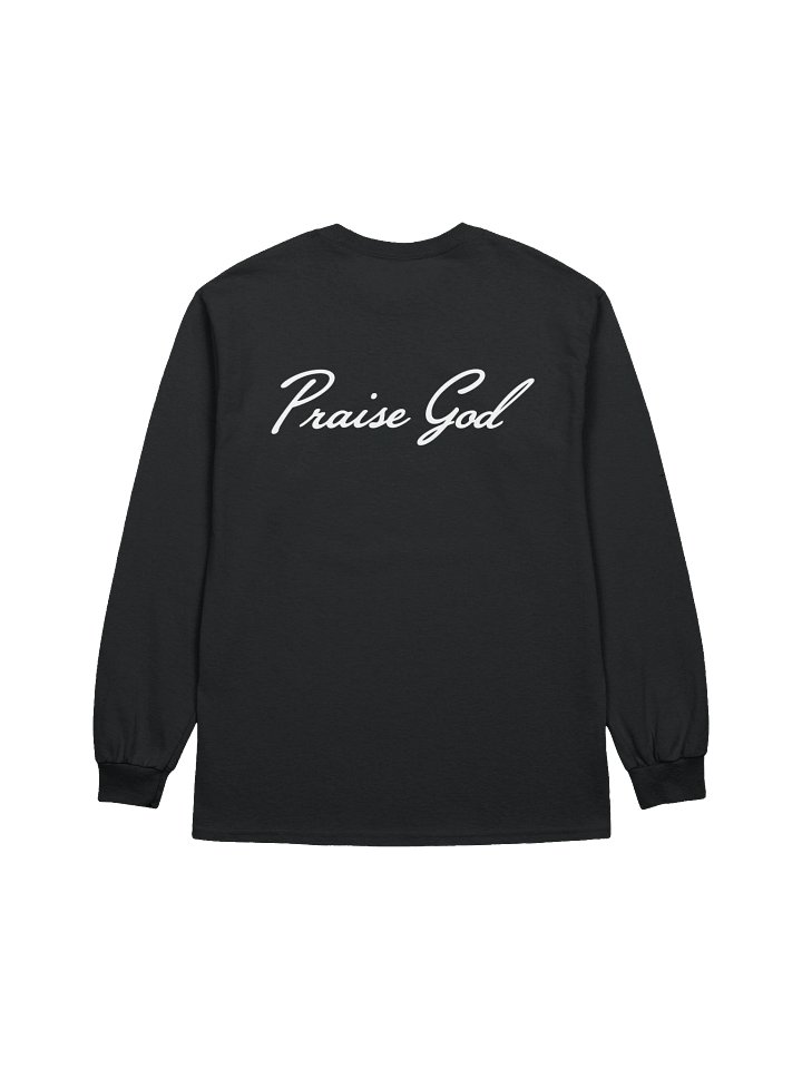 PRAISE GOD ESSENTIAL LONG SLEEVE SHIRT - BLACK product image (2)