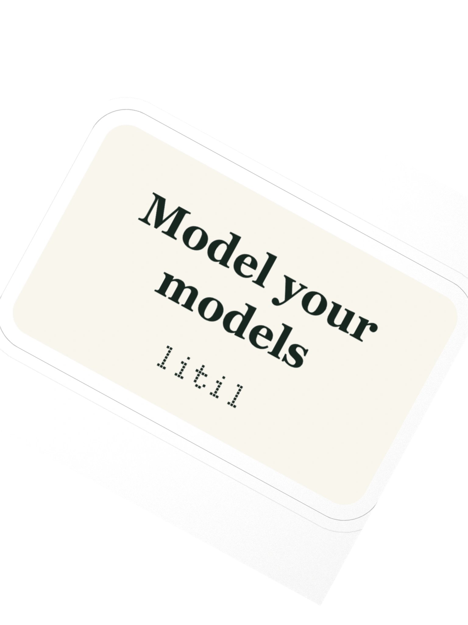 Model Your Models sticker product image (2)