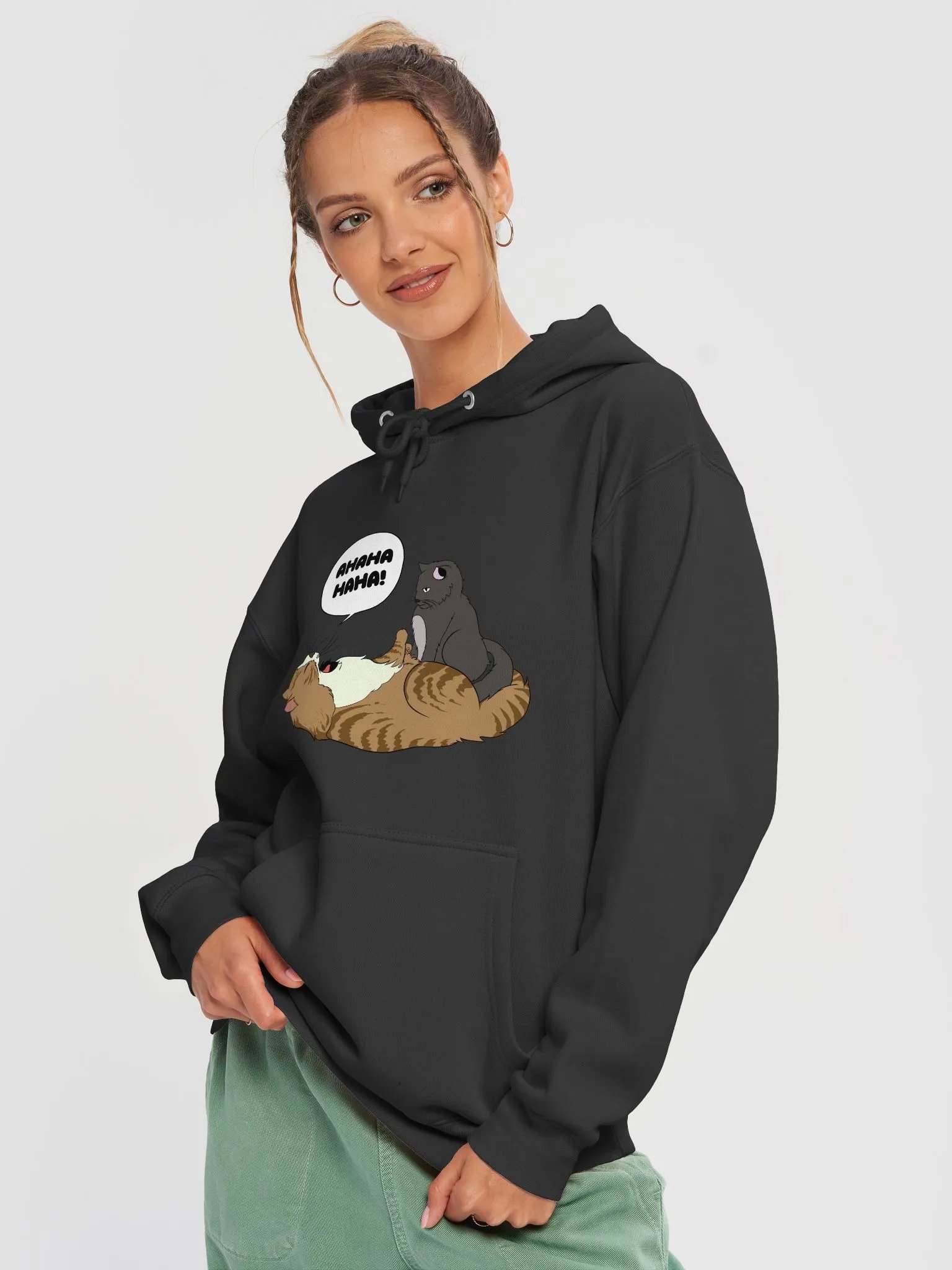 Ahaha Cat - Hoodie product image (3)