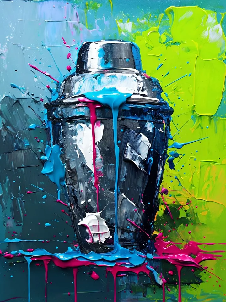 Vibrant Cocktail Shaker Art Print product image (1)
