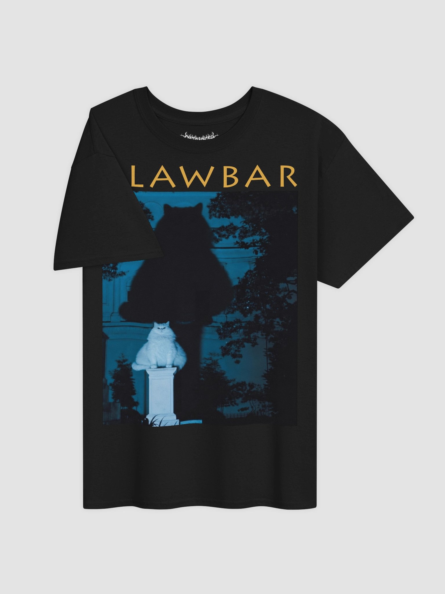 CLAWBAR FELINE EXCESS TEE — CROWBAR PARODY MERCH product image (3)