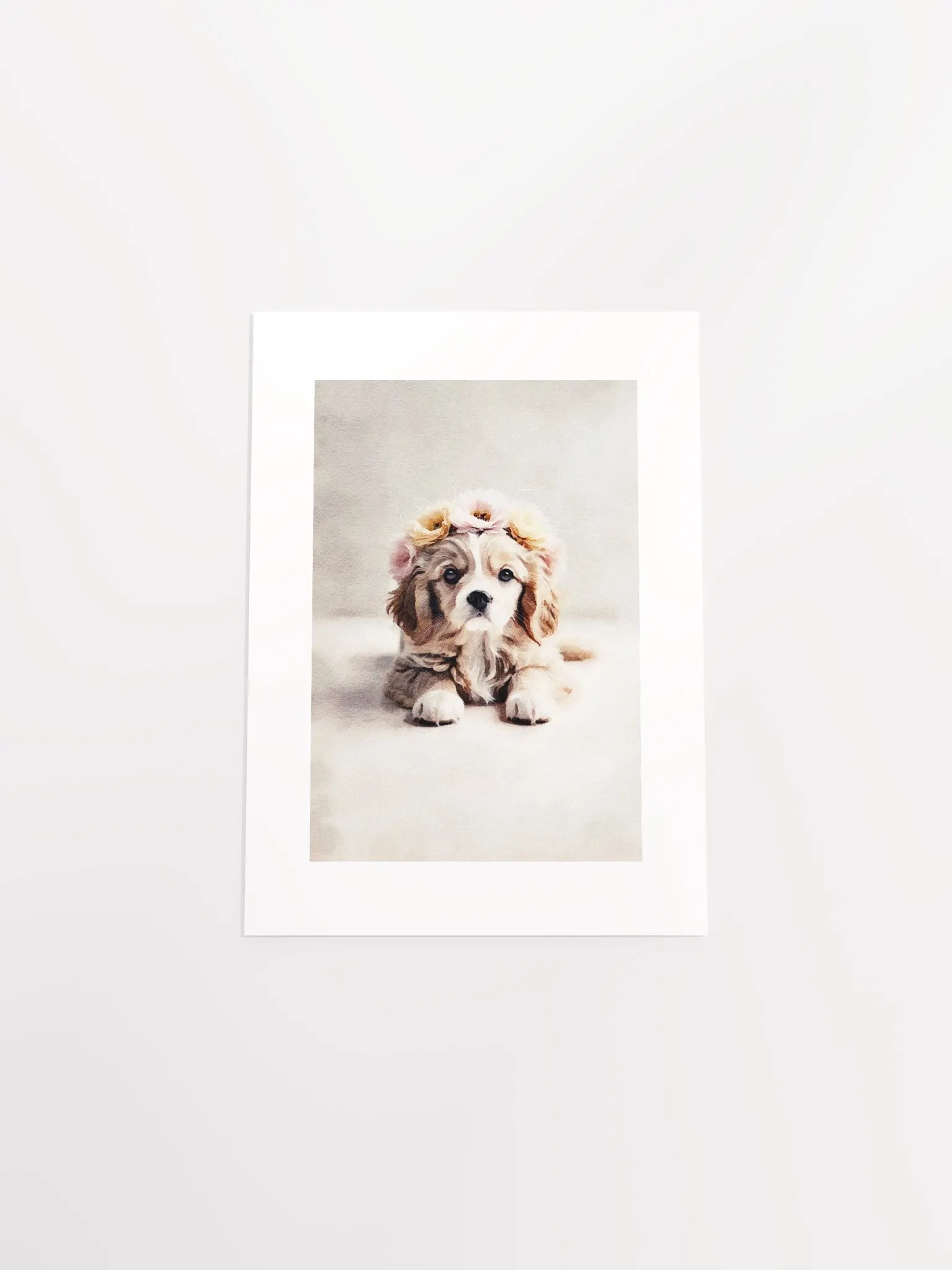 Cute Puppy Passepartout Print product image (30)