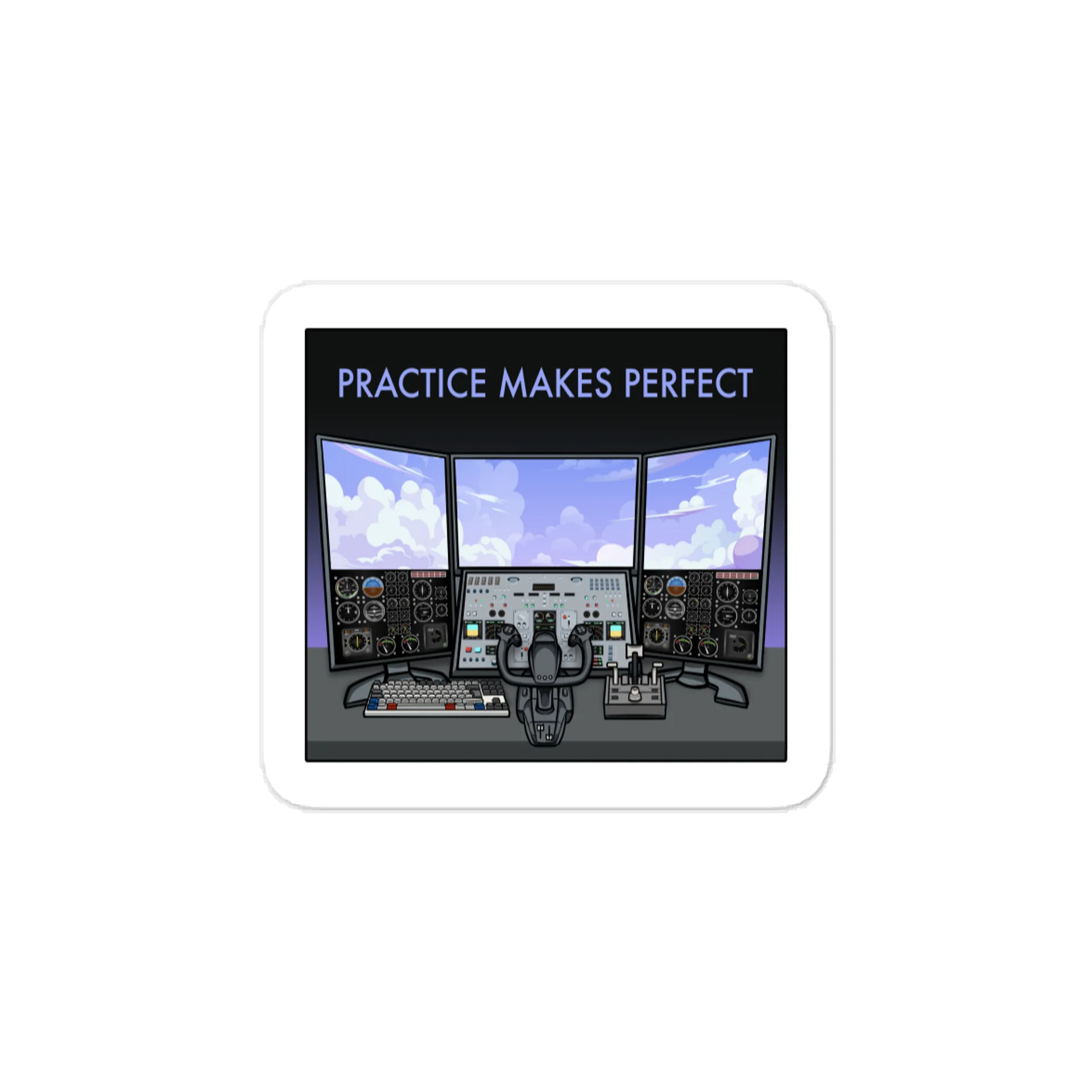 Practice Makes Perfect Sticker product image (2)