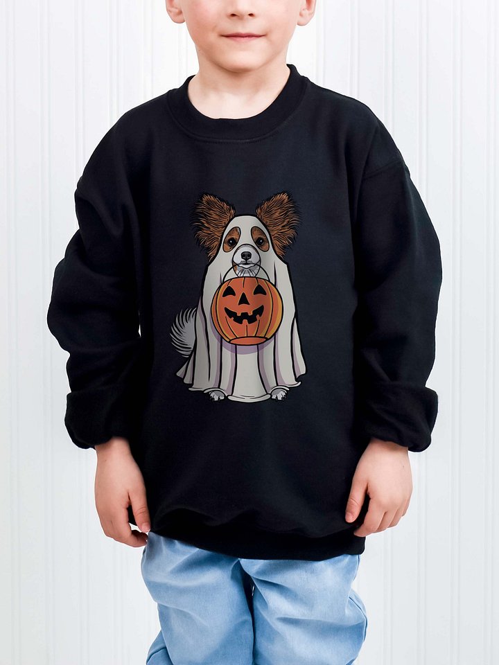 Halloween Papillon Youth Sweatshirt product image (1)