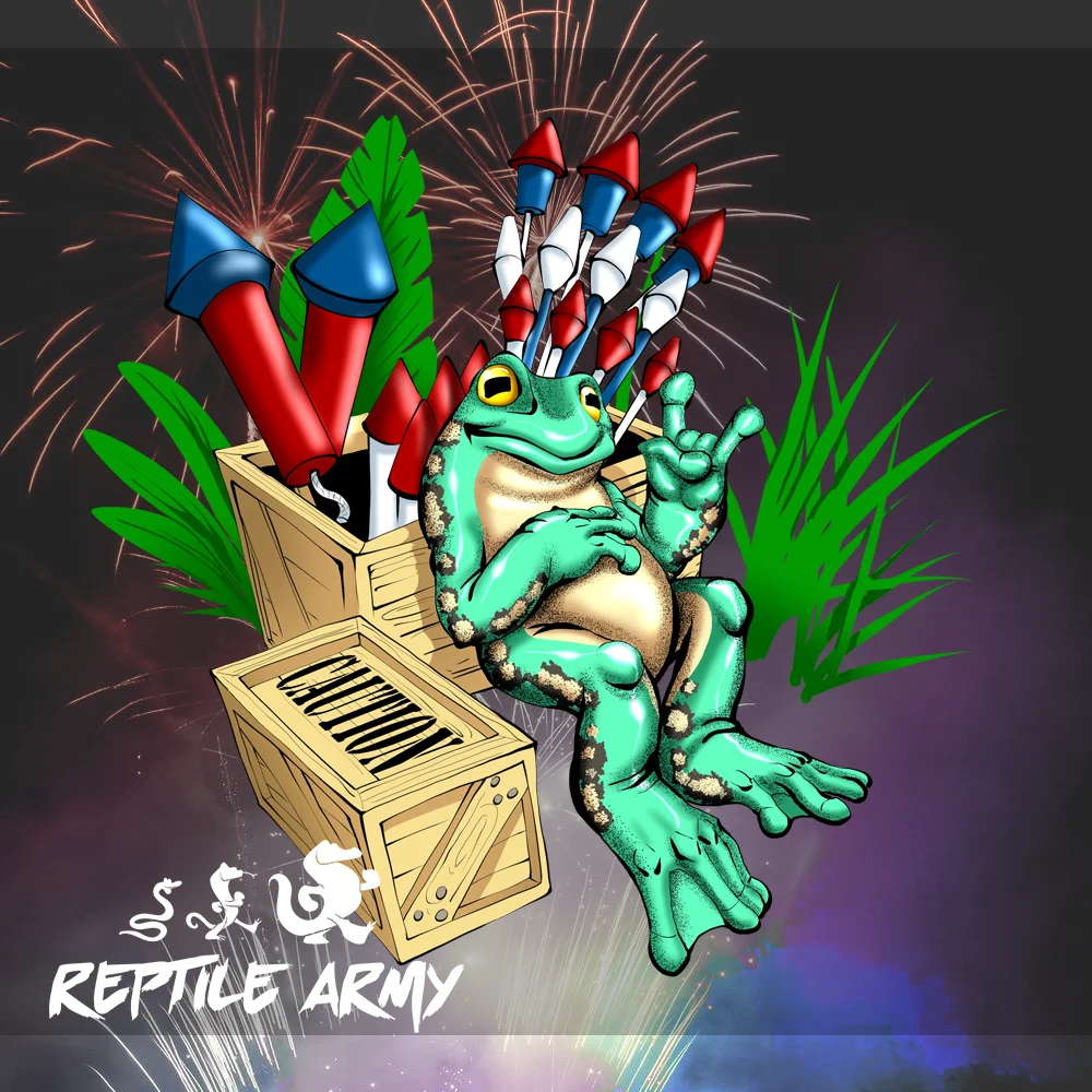 4th of July Frog Muscle Shirt product image (2)