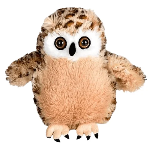 Cute 8" Owl Plush - Soft Stuffed Anime Style Woodland Bird Toy product image (1)