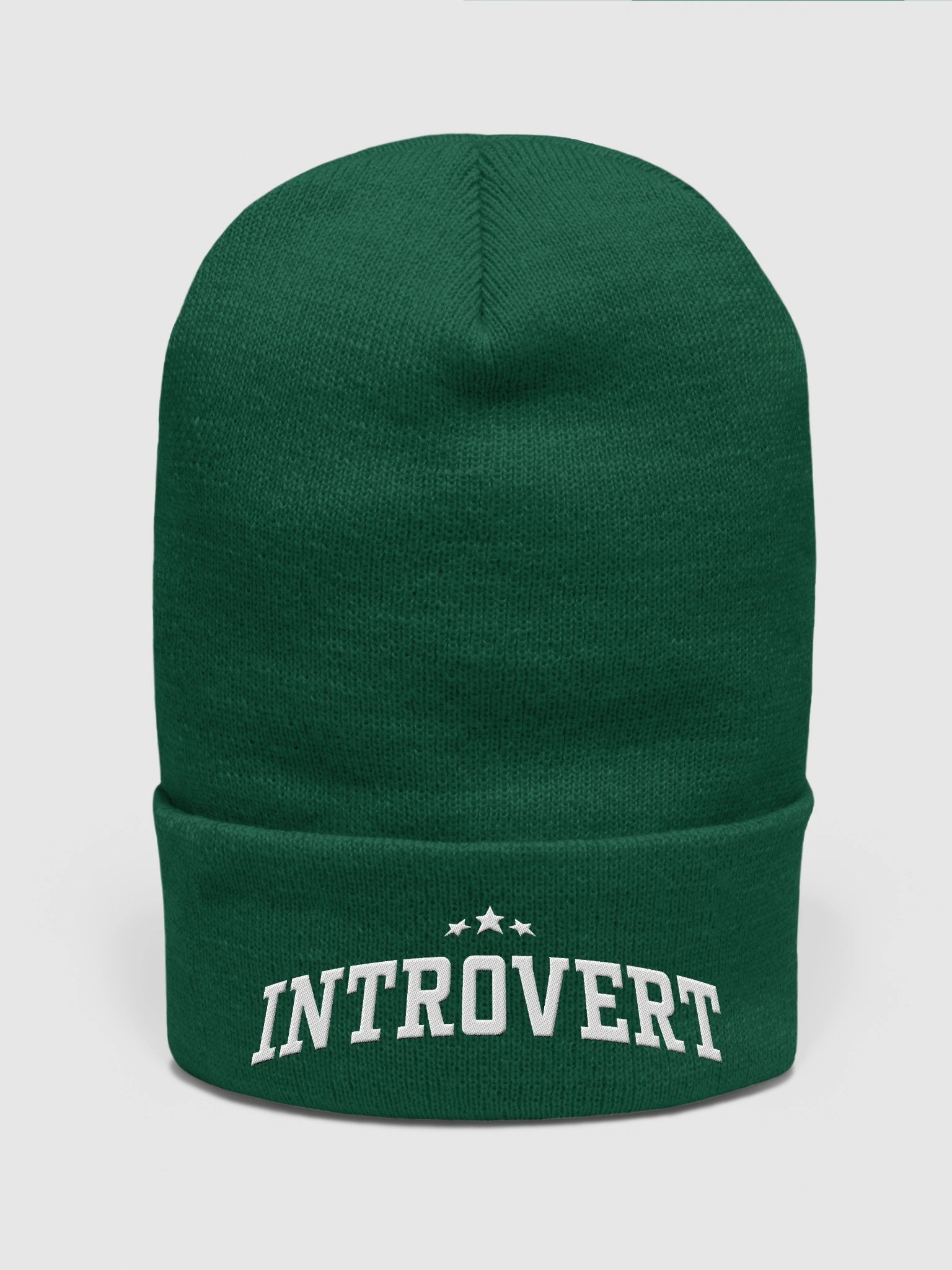 Introvert (Yupoong Cuffed Beanie) product image (36)