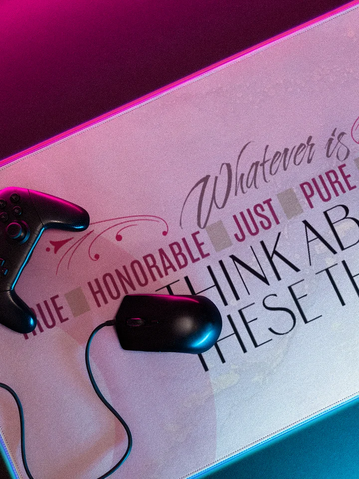 Inspirational Pink Desk Mat product image (2)