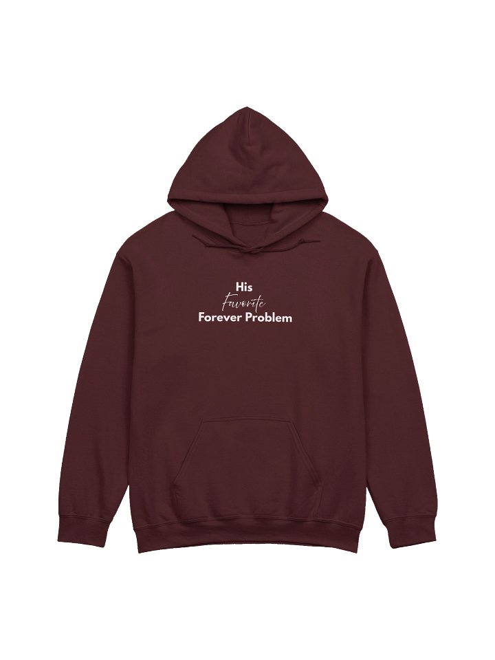 His Favorite Forever Problem Hoodie - White product image (1)