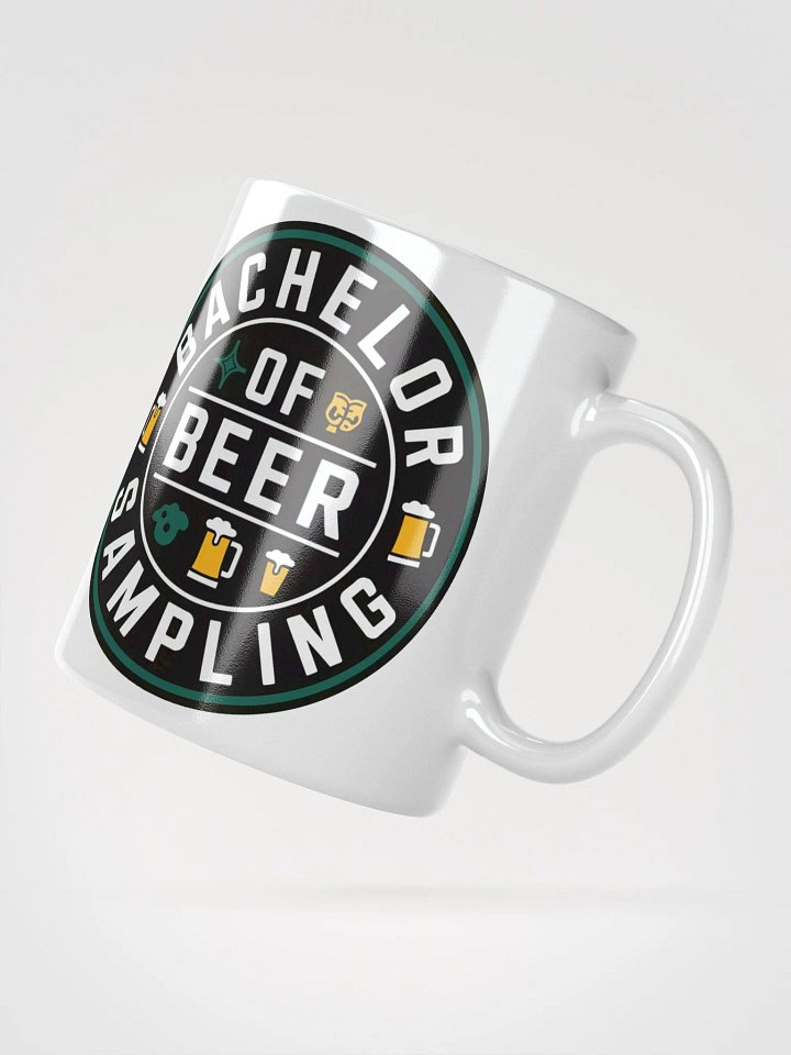 Bachelor of Beer Sampling #Statement Glossy Mug - White product image (5)