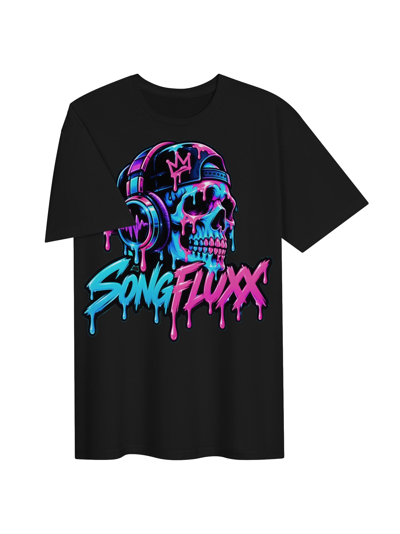 SONG FLUXX Neon Skull DJ Tee 3