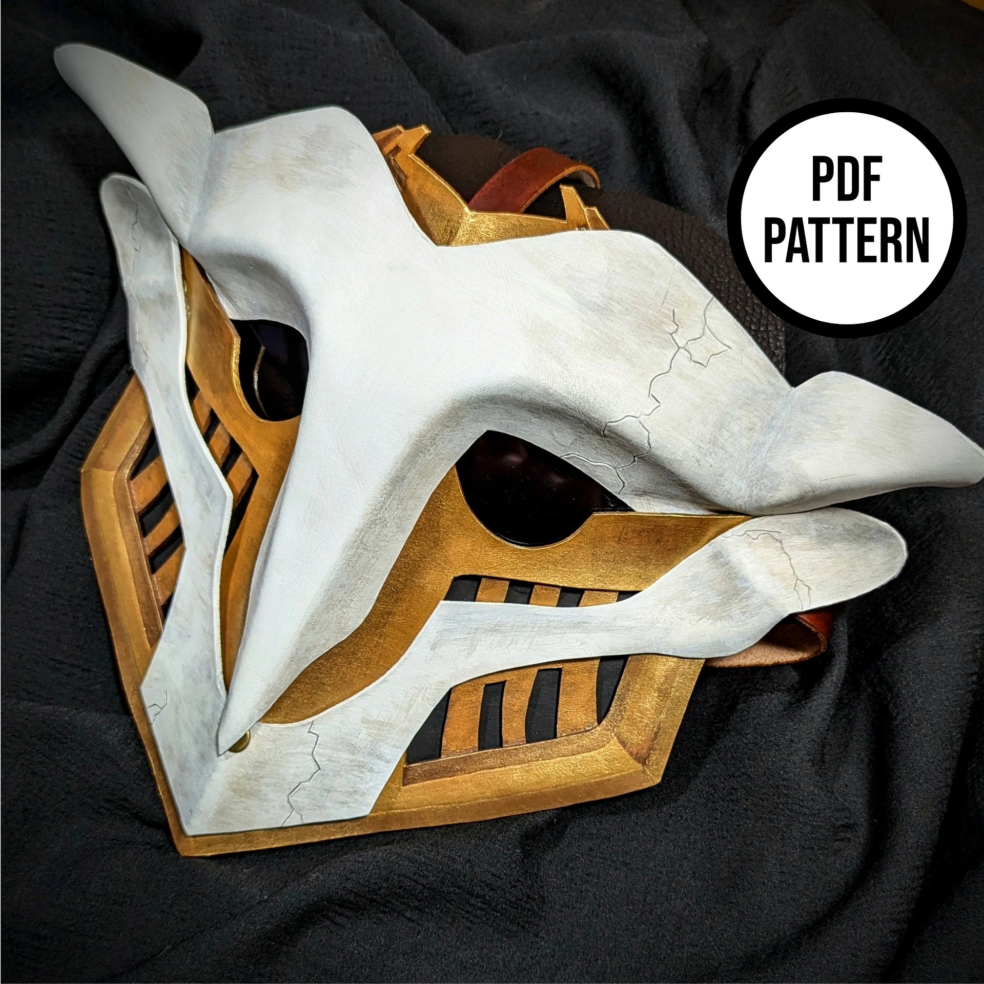 Ekko Mask Pattern from Arcane - PDF Pattern for Leather product image (3)