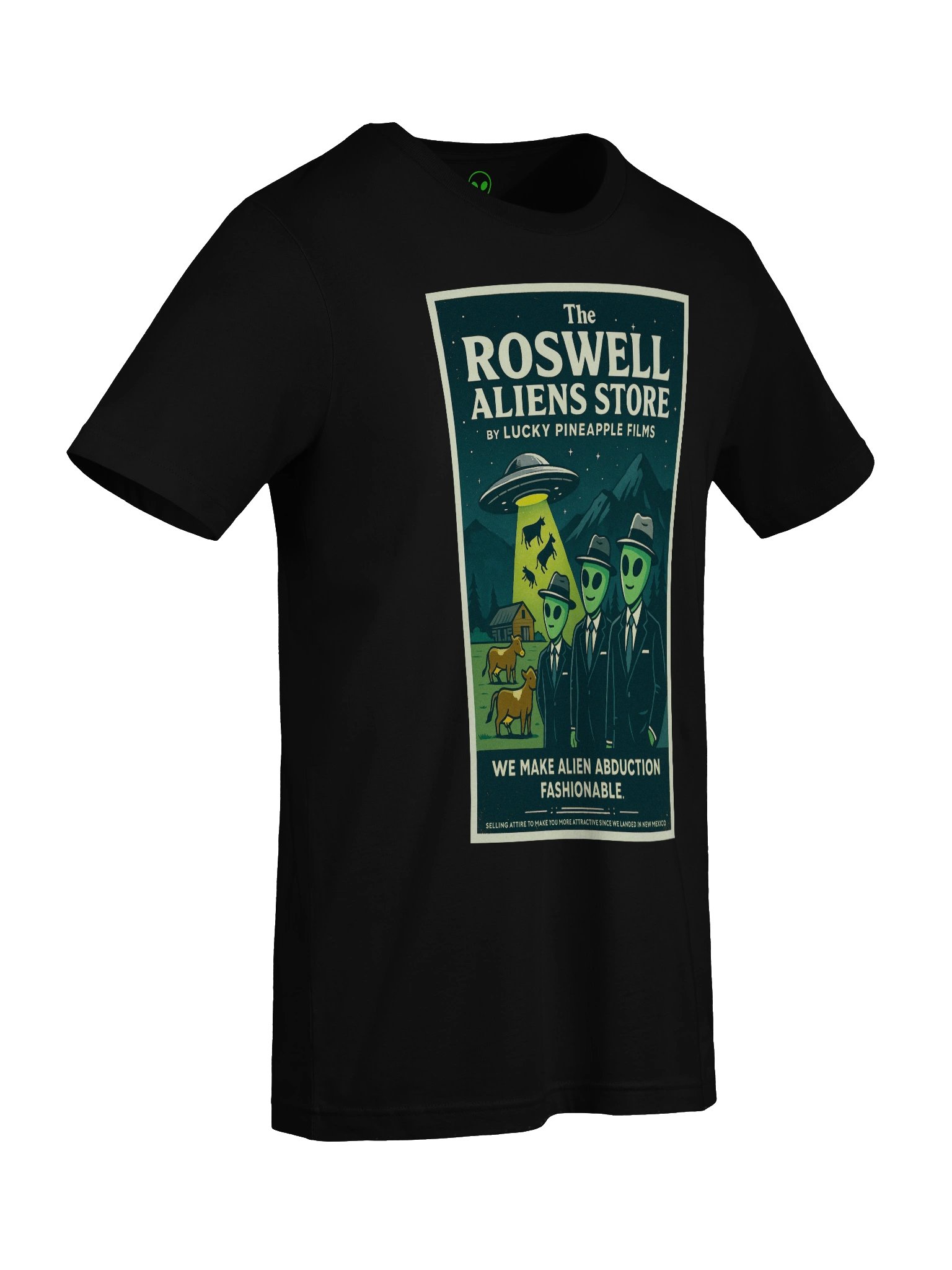 The Roswell Aliens Store by Lucky Pineapple Films Retro Concert Tee Fit Unisex T-Shirt product image (77)
