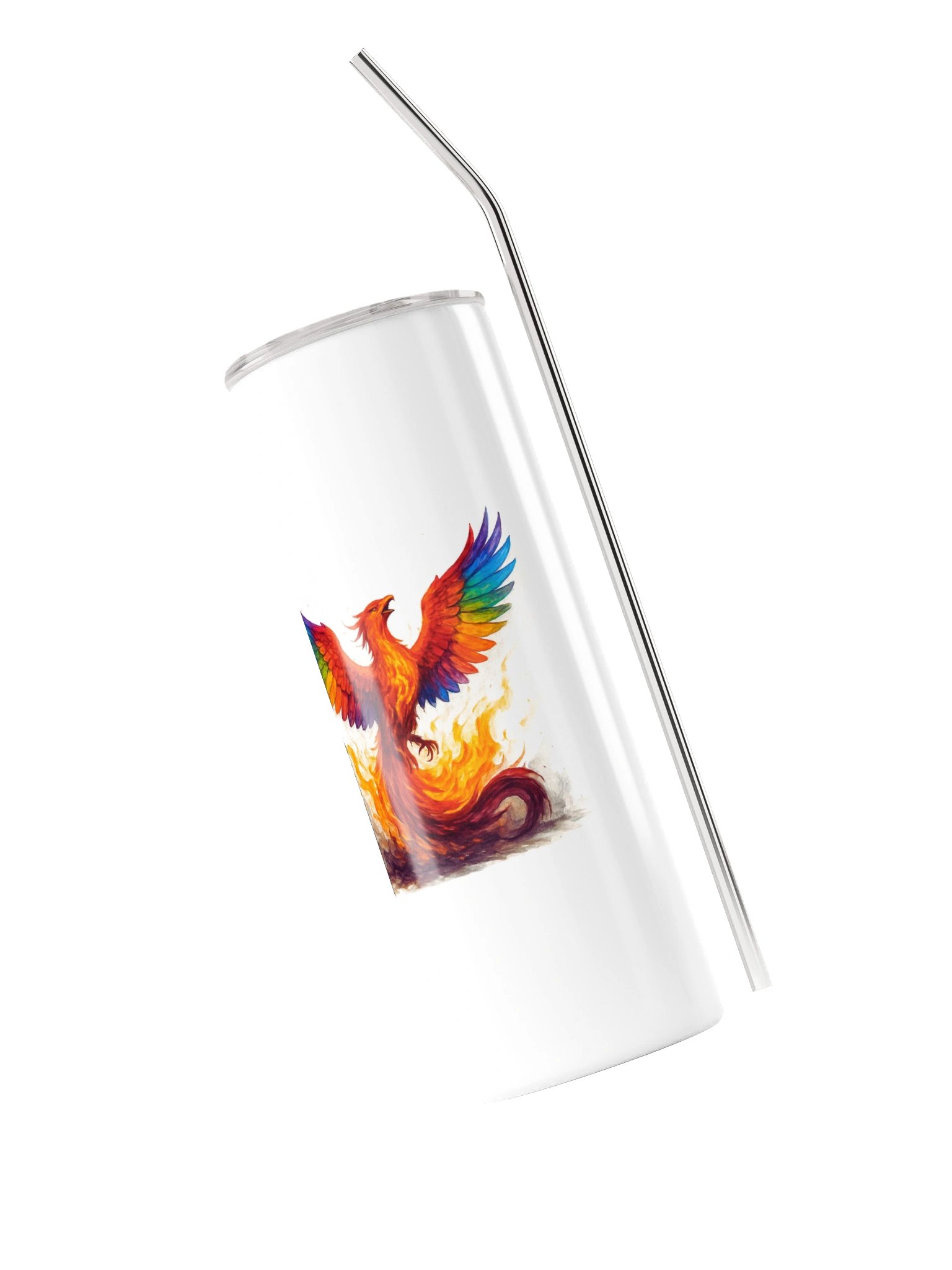 Vaso de acero inoxidable El fénix renace de sus cenizas con magia. product image (3)