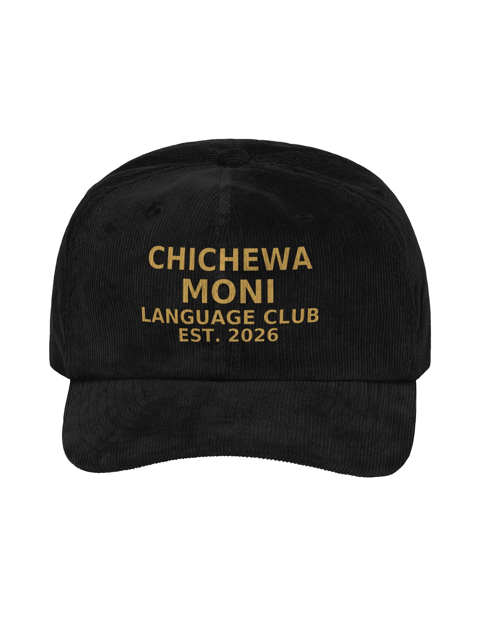 Ubuntu Talks Language Club — MONI | Chichewa Corduroy Cap (Printed) product image (1)