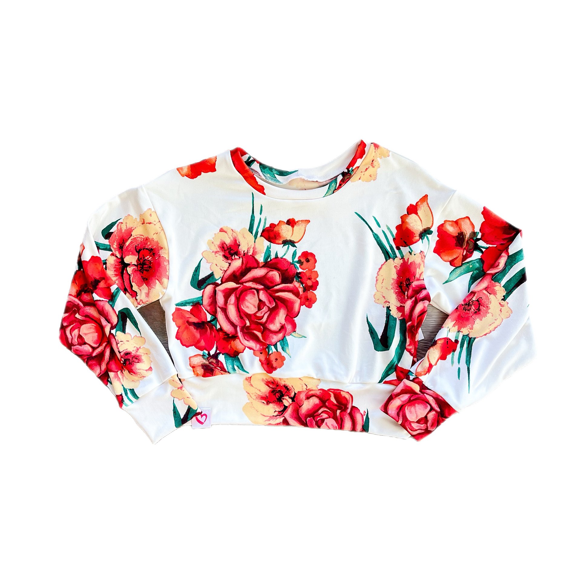 Orange Floral Top Long Sleeves product image (1)
