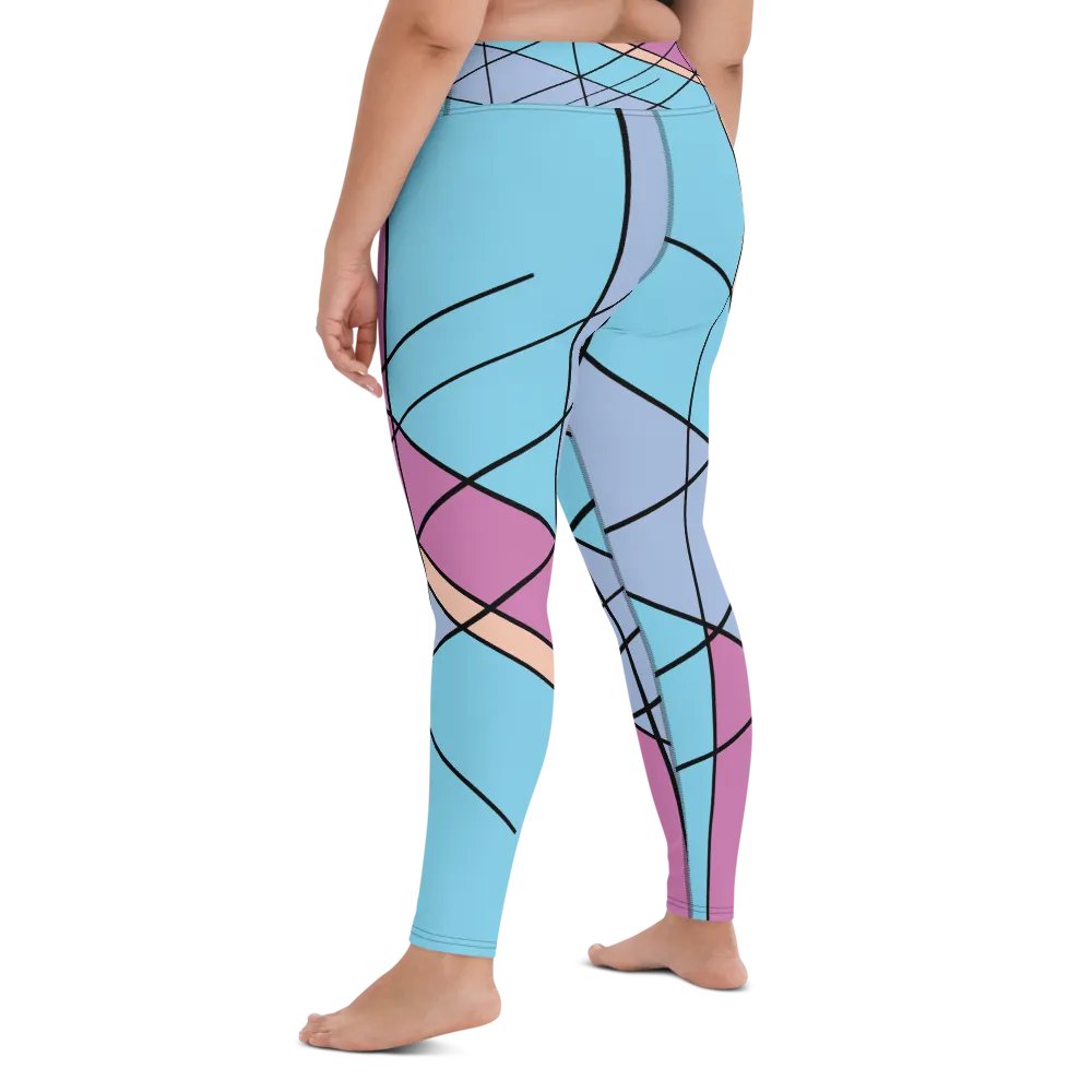 Cool Colorful Geometric Yoga Leggings product image (11)