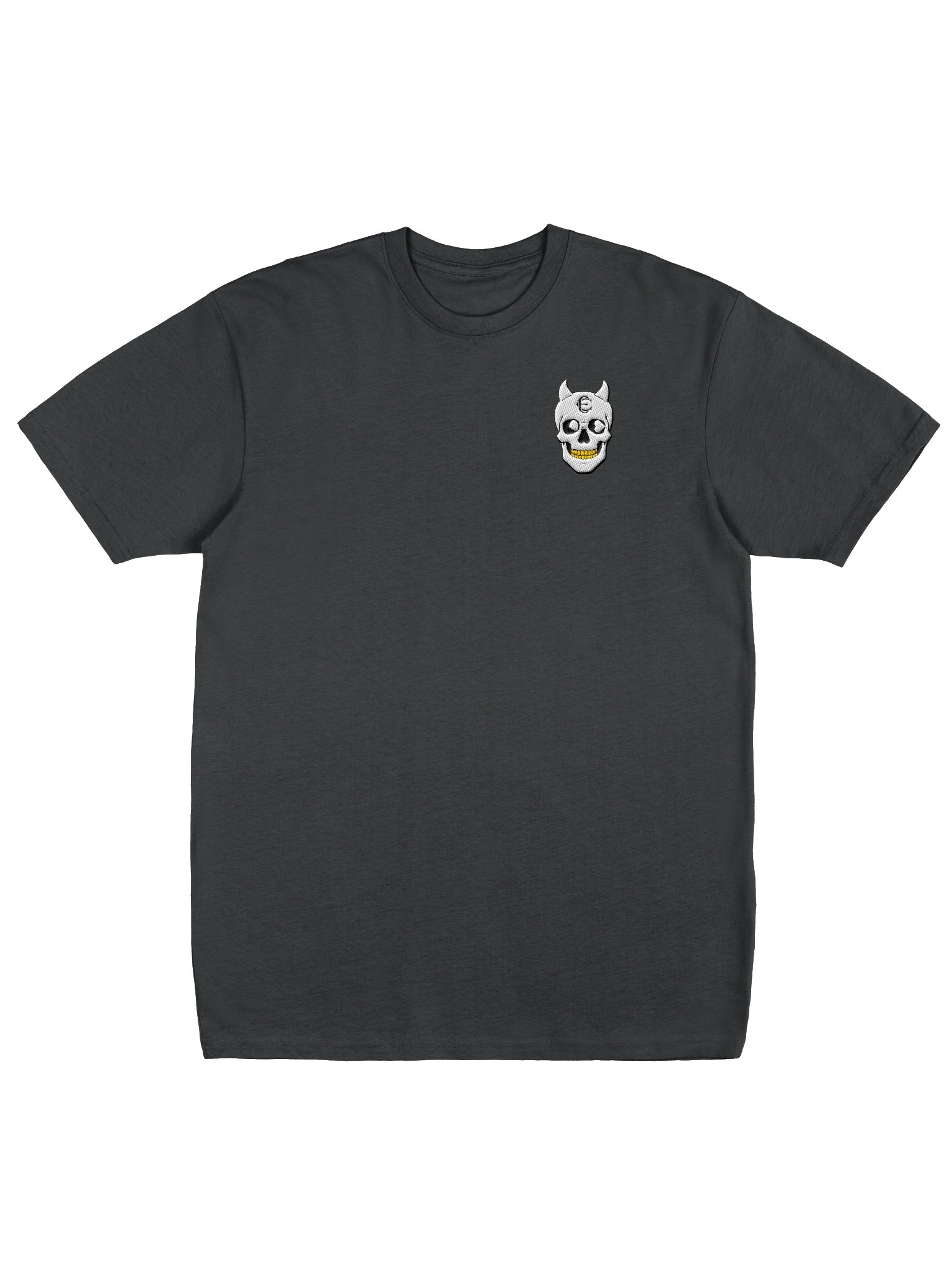 Gold Teeth Embroidered POG Skull Heavyweight Tee product image (1)