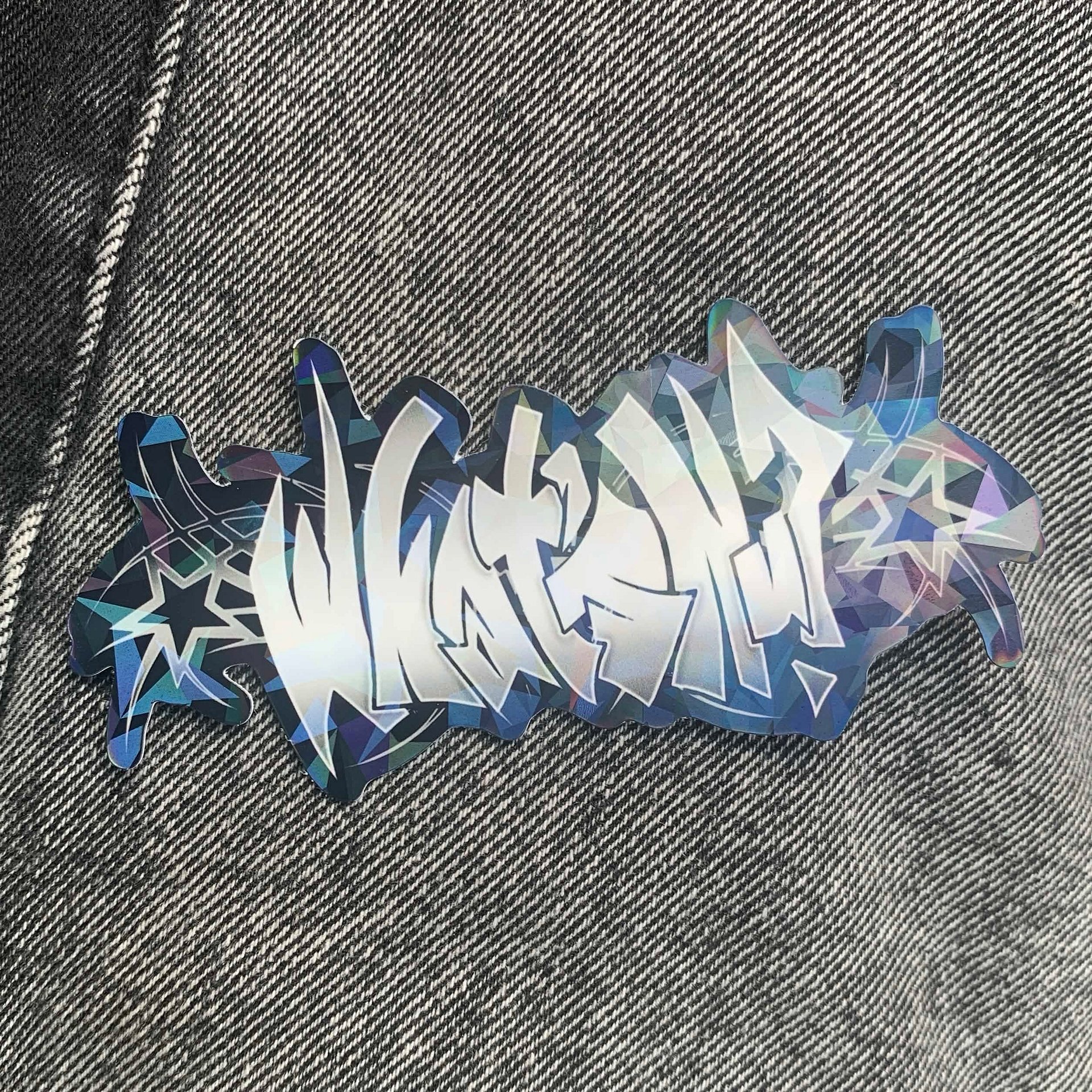 What's Nu? Metal Logo Sticker product image (1)