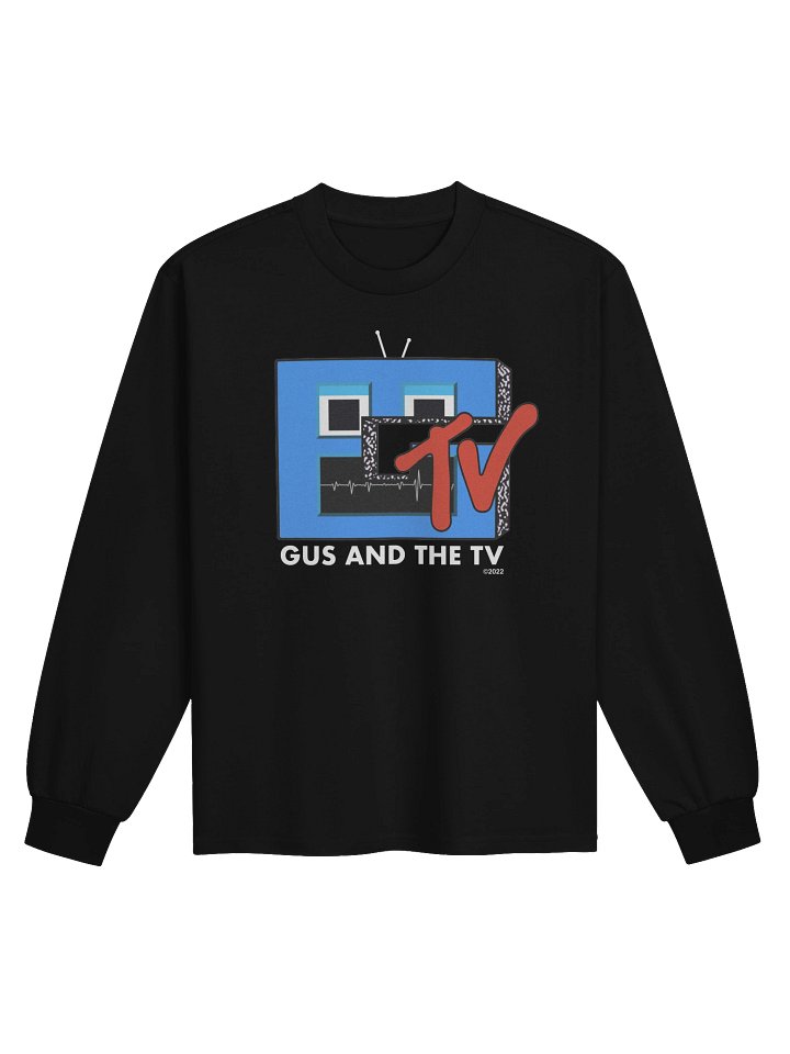 Gus and the TV - Black Long Sleeve Shirt product image (1)