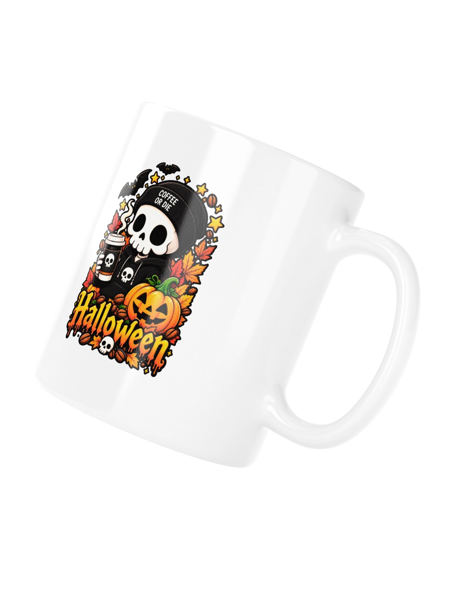 Skull Halloween Coffee Mug – Coffee or Die product image (10)