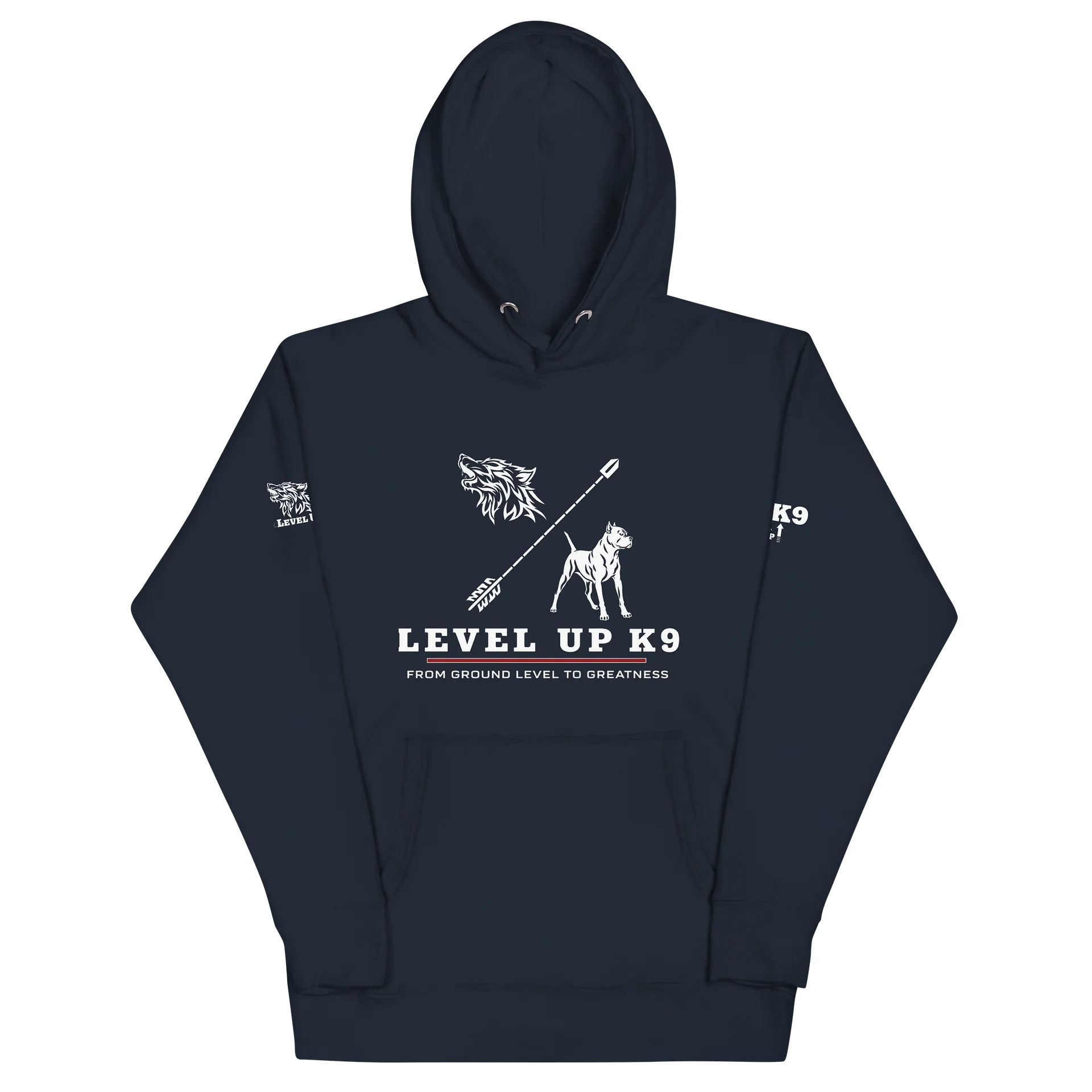 Level-UP K9 Standard Hoodie ( navy ) product image (2)