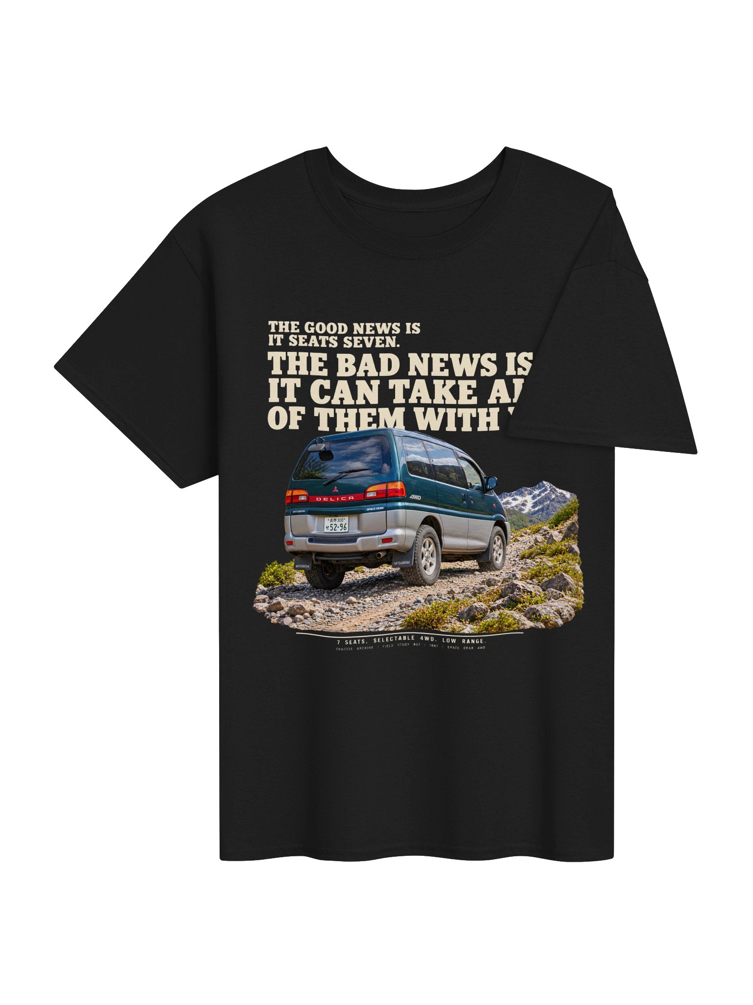 Take Everyone: 1997 Mitsubishi Delica Space Gear 4WD Tee product image (23)