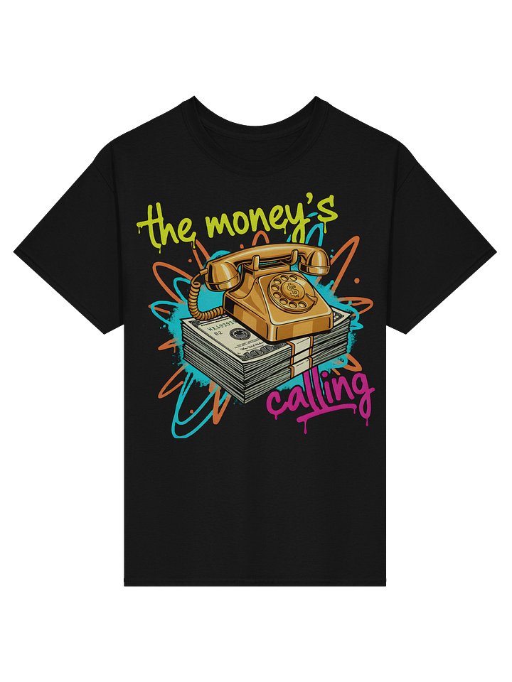 Money's Calling Golden Phone T-Shirt product image (1)