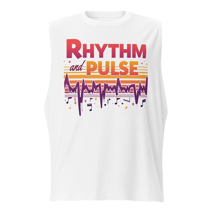 RHythm & PULSE Music Notes Muscle Tank product image (1)
