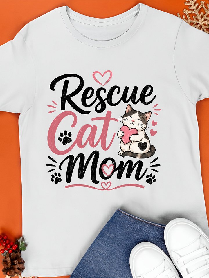 Rescue Cat Mom Shirt product image (1)
