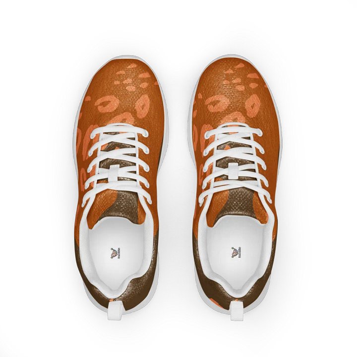 Orange Abstract Animal Print Women's Sneakers product image (2)