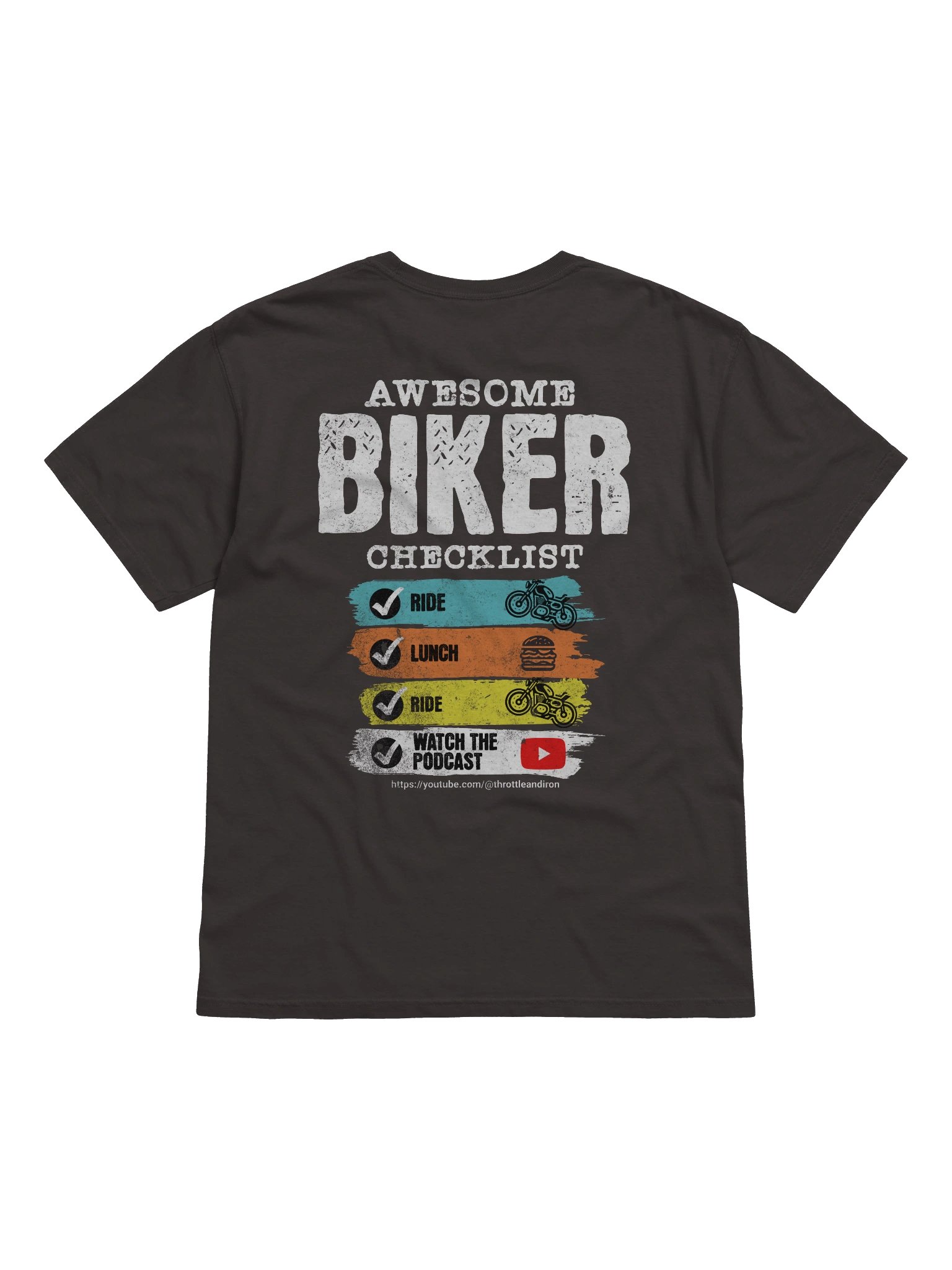 Throttle & Iron “Awesome Biker Checklist” Tee product image (10)