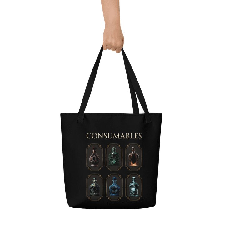 Consumables Tote Bag | Chronic Illness Essentials & Gamer Potion Bag product image (2)