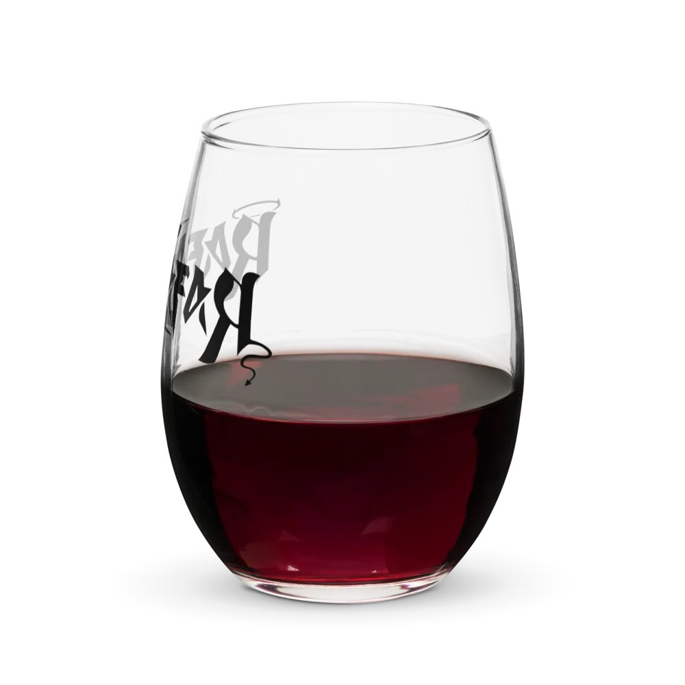 RafaZafar Logotext Stemless Winglass (black) product image (7)