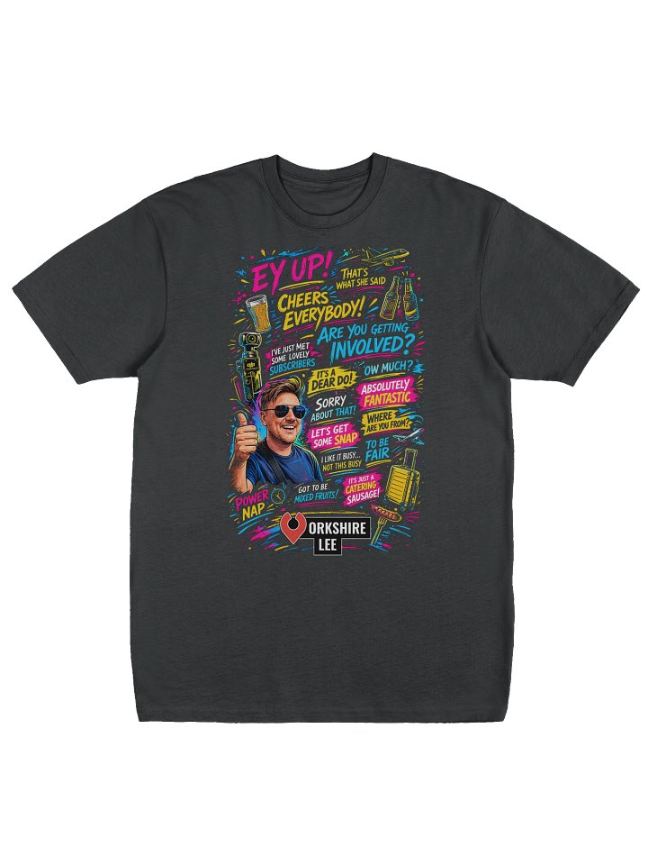 Yorkshire Lee Phrases Premium Heavyweight Tee product image (1)