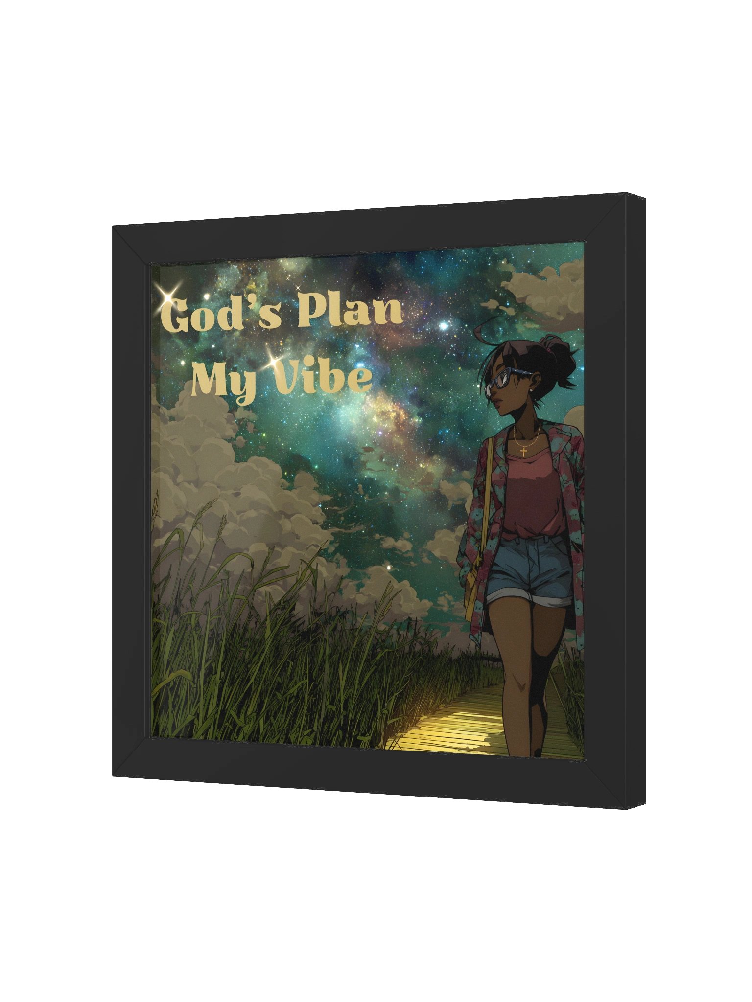 God’s Plan, My Vibe – Faith & Confidence Aesthetic Wall Art product image (17)