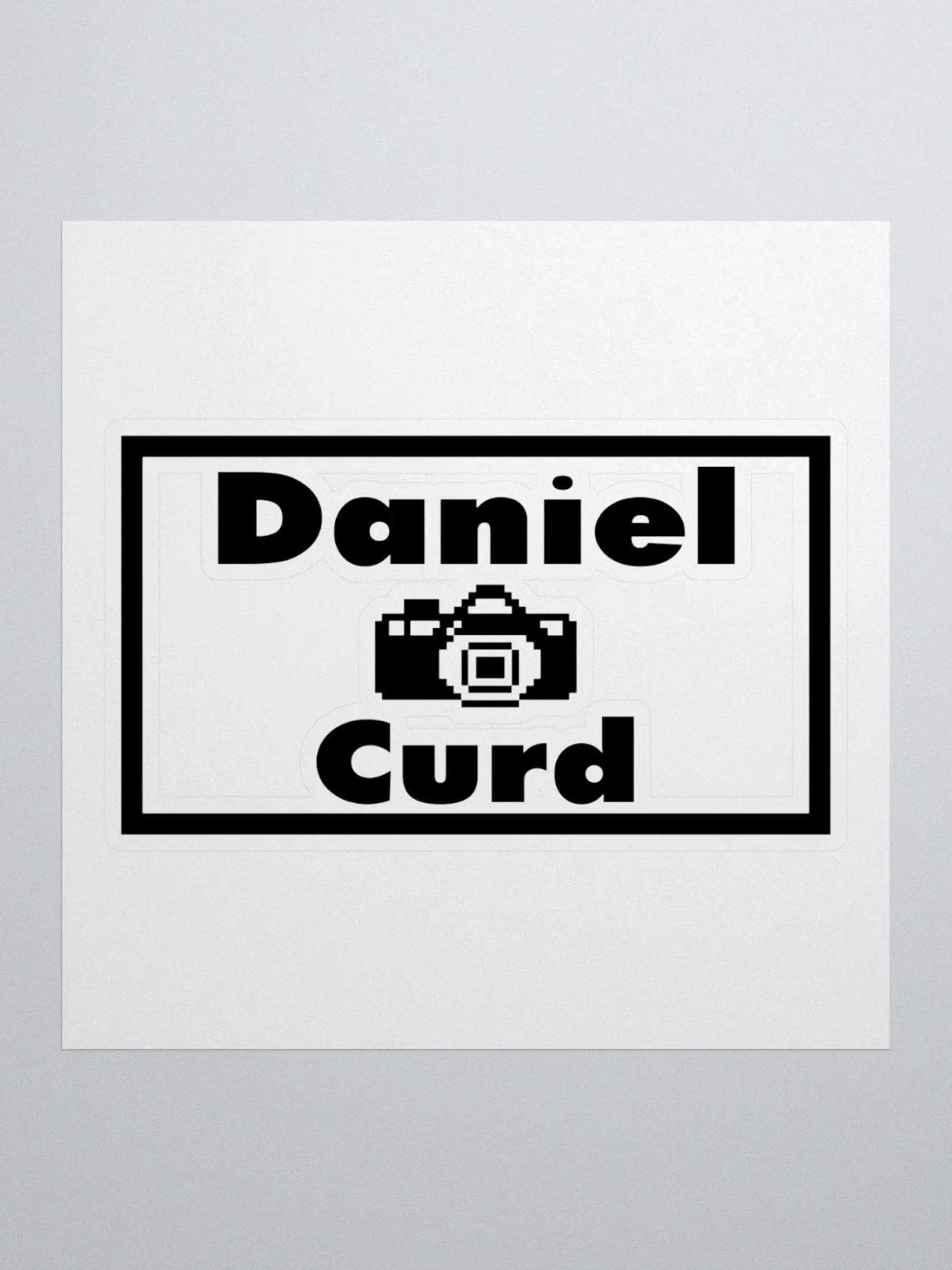 Daniel Curd Productions Black Sticker product image (1)
