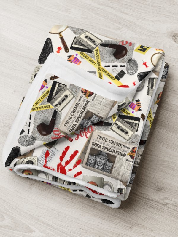 True Crime Throw Blanket Sofa Cringe Binge product image (9)