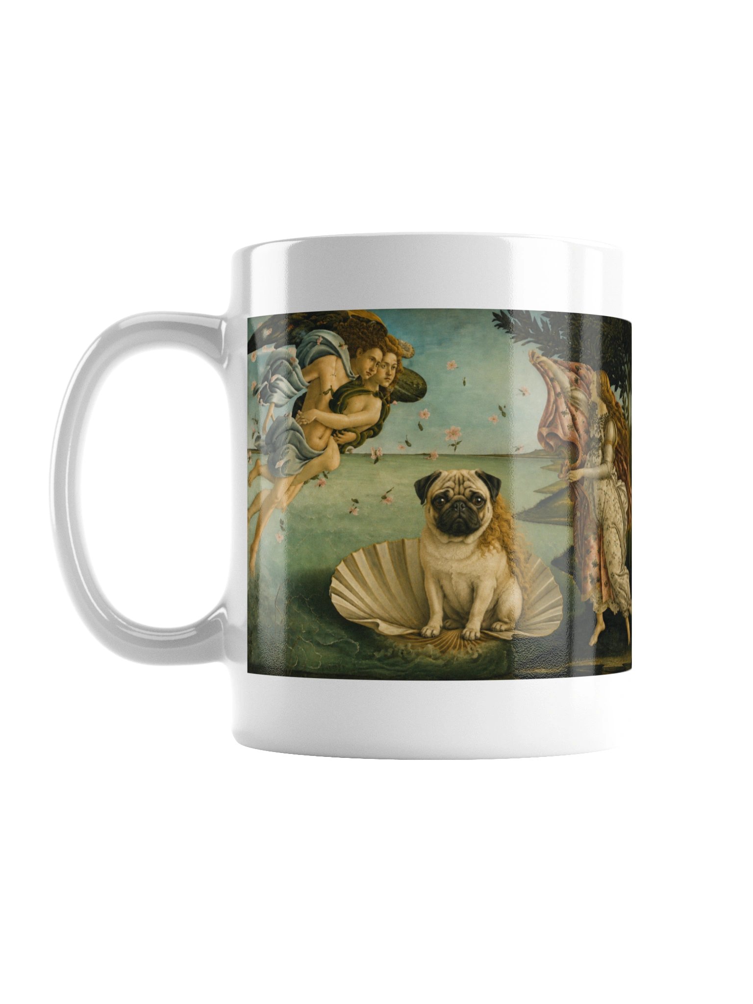 Pug The Birth of Venus Mug product image (1)