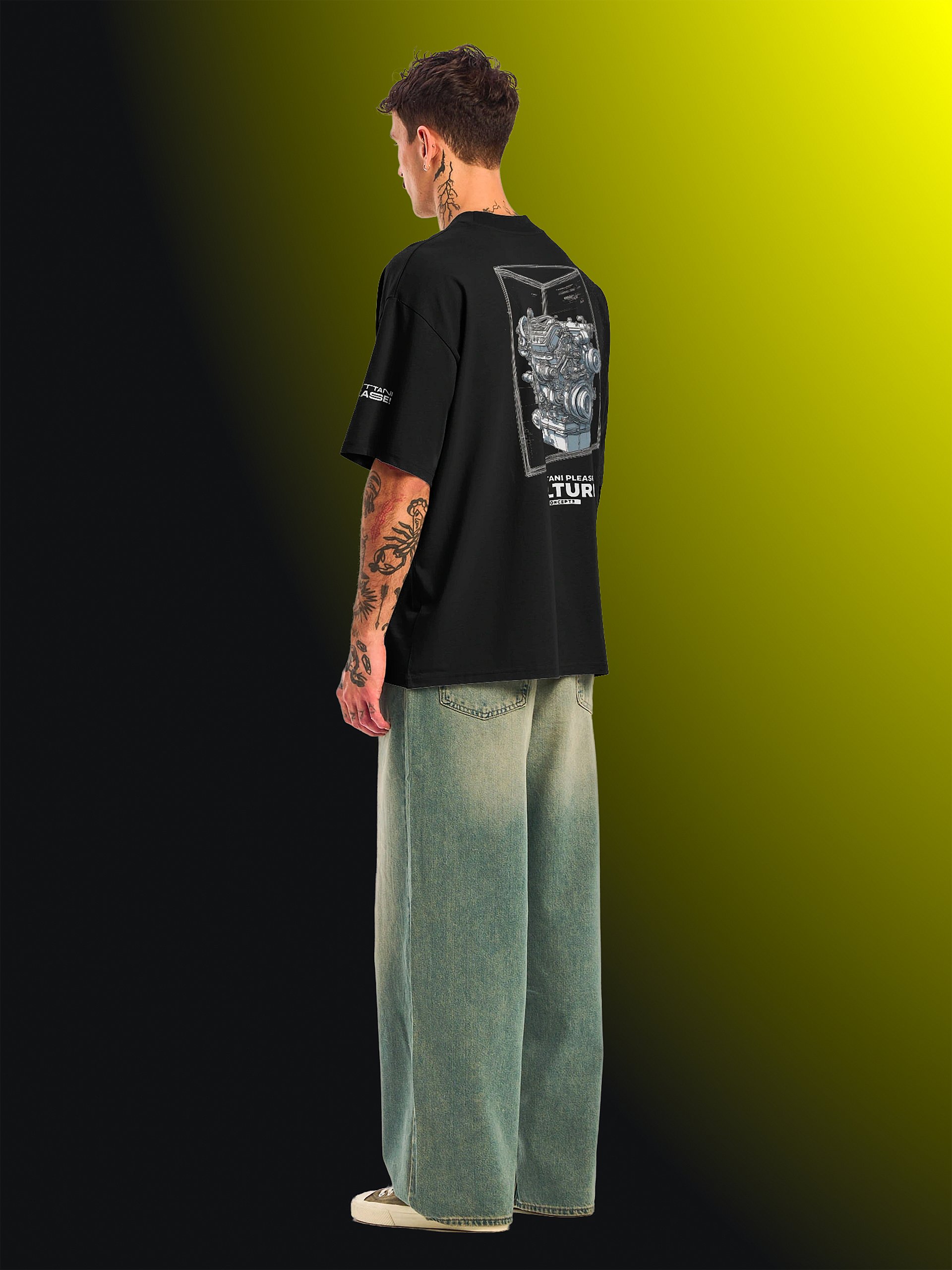 100 Ottani Please!™ Oversized Unisex Racing Streetwear Graphic T-Shirt | Drift Mode Edition product image (6)