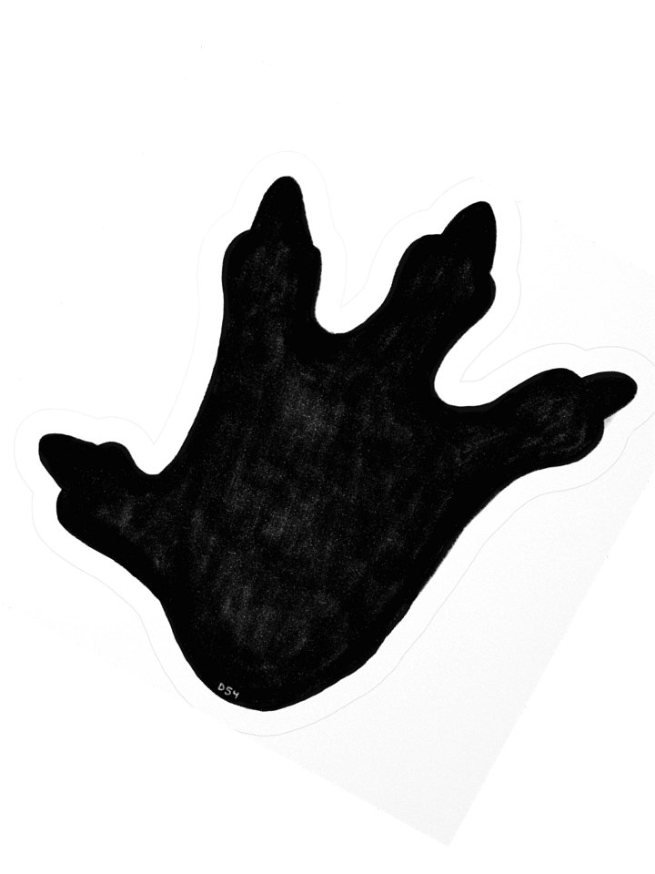Footprints On The Island Beach STICKER (1954 Style) product image (2)