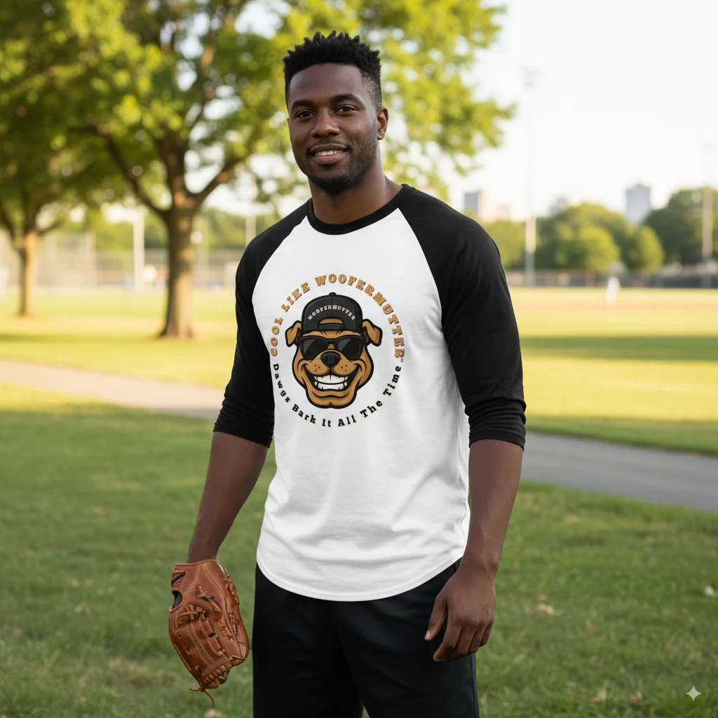 Bulldog Unisex 3/4 Sleeve Raglan Shirt product image (1)