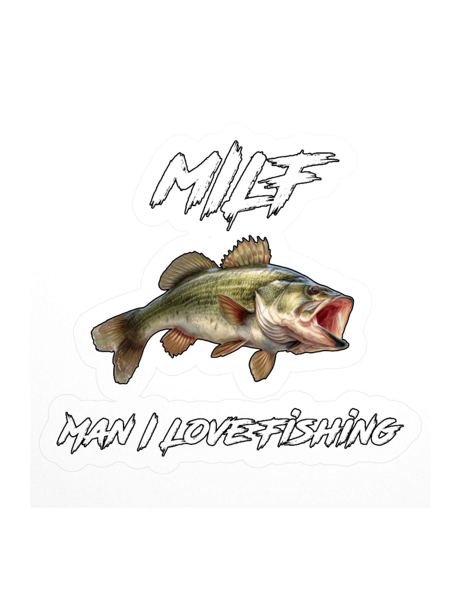 MILF - Man I Love Fishing Sticker product image (1)