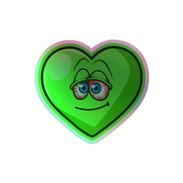 High Heart Holographic Sticker product image (2)