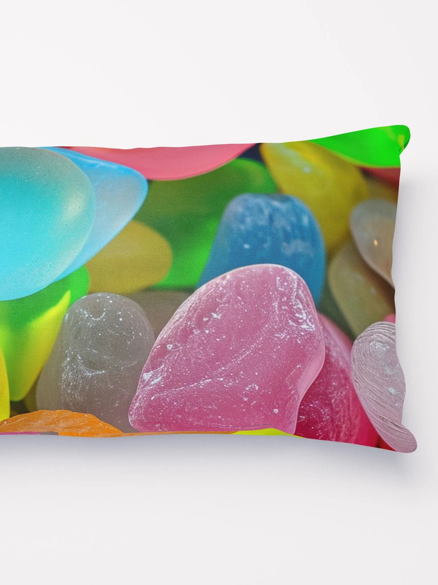 Bright Neon Sea Glass Throw Pillow product image (2)
