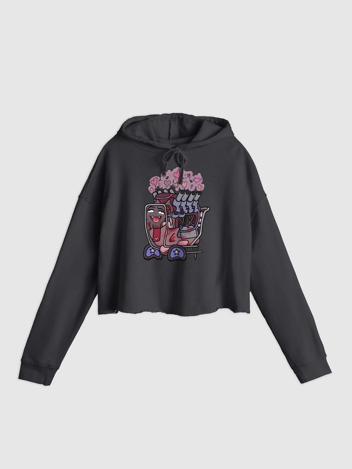 GENUSSY Womens Crop Top Printed Hoodie product image (1)