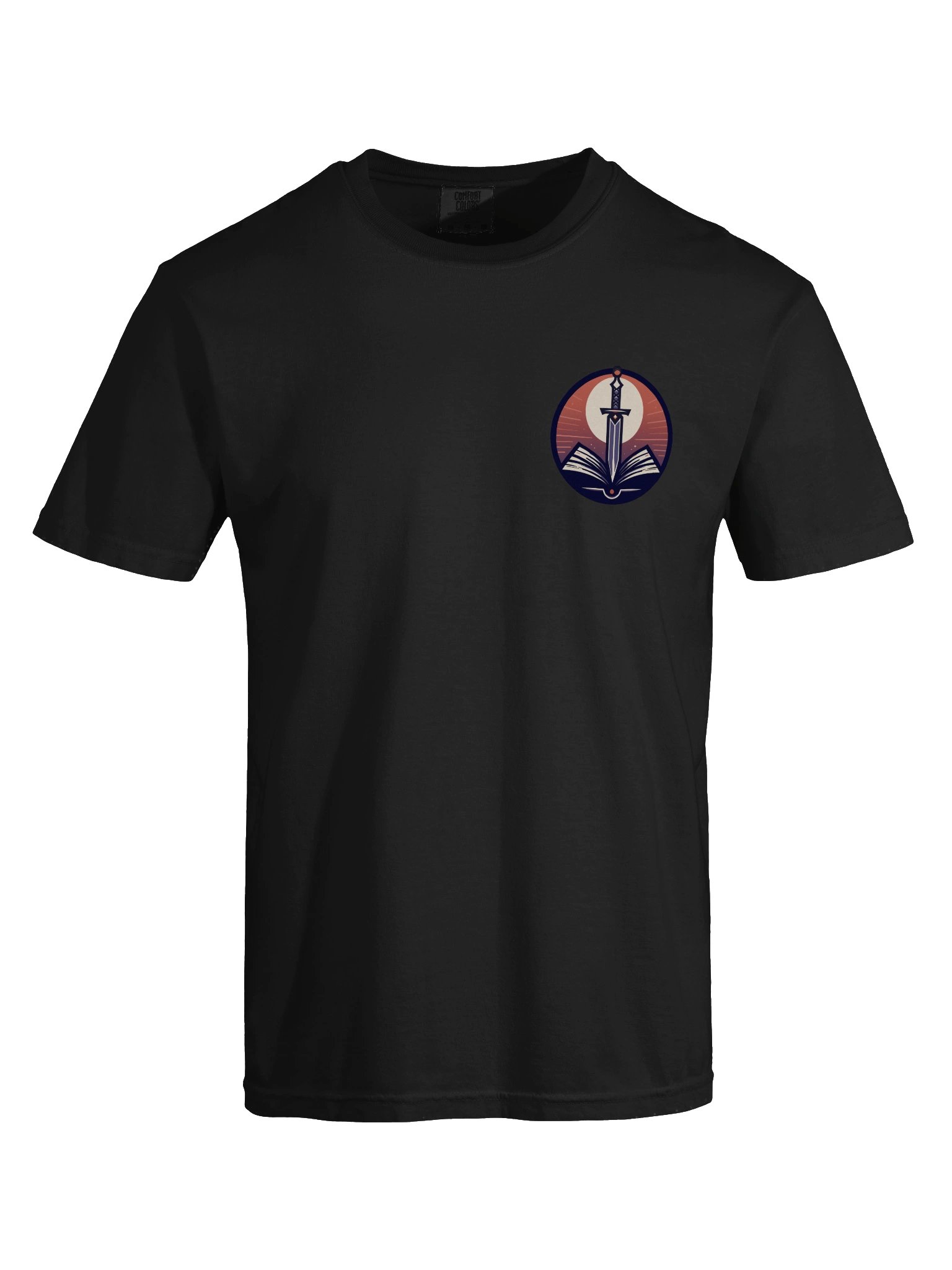 Blade Bound Sword and Book Emblem Tee product image (5)