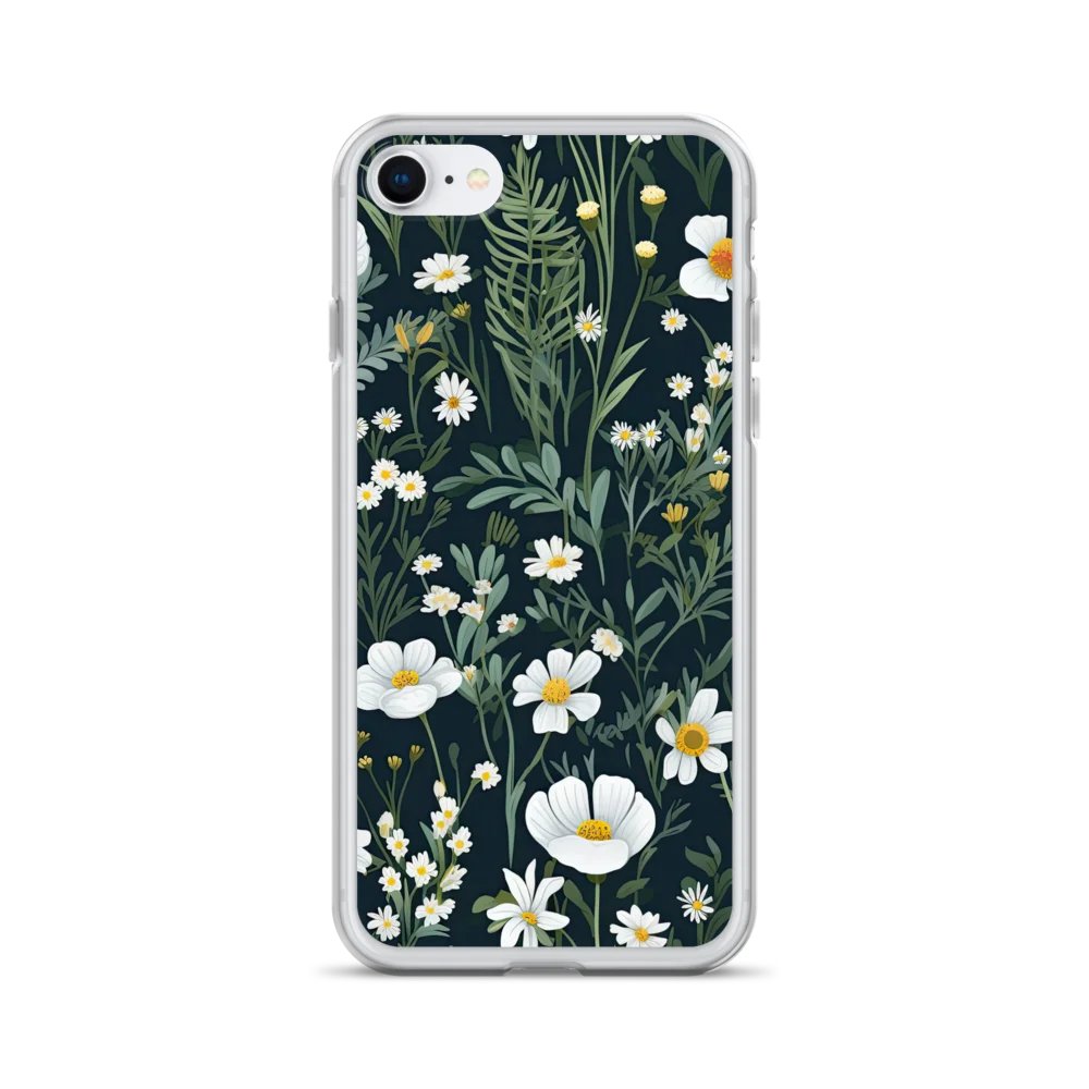 Floral Whimsy Clear iPhone® 7/8, 11, 12, 13, 14, 15, 16, 17, X/XS, SE, XR, Mini, Pro, Pro Max, Plus Cases. product image (1)