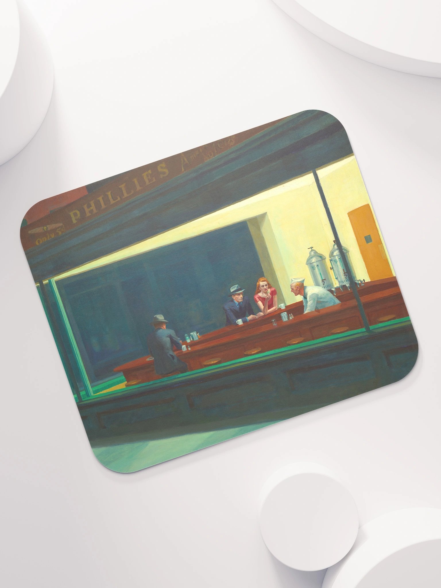 Edward Hopper – Nighthawks Mouse Pad product image (7)